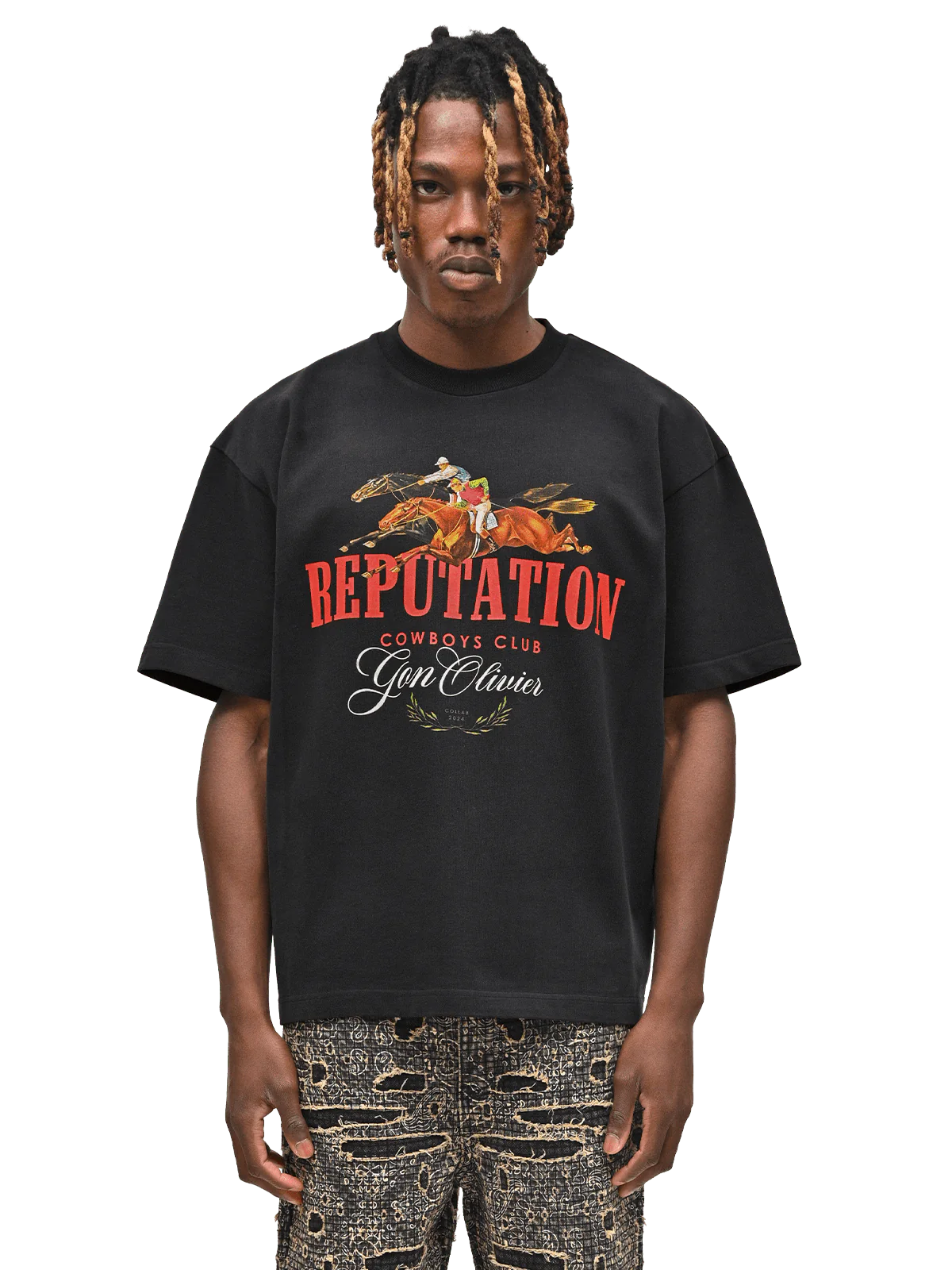 GonOlivier x Reputation Rodeo Tee - Black