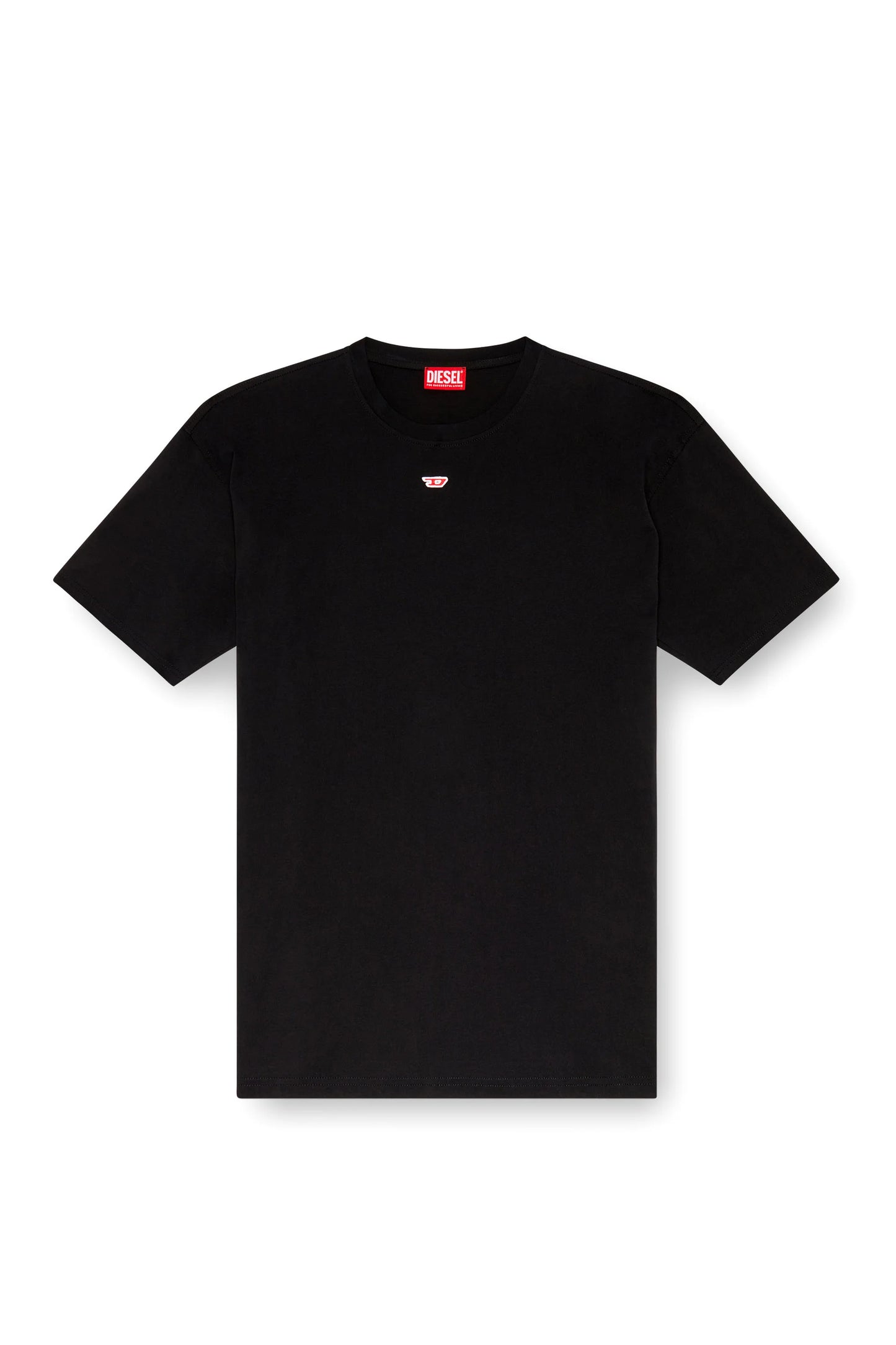 T-shirt with embroidered D patch