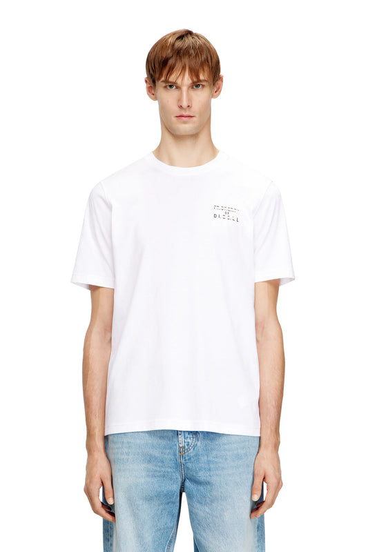 Regular cotton T-shirt with puff print