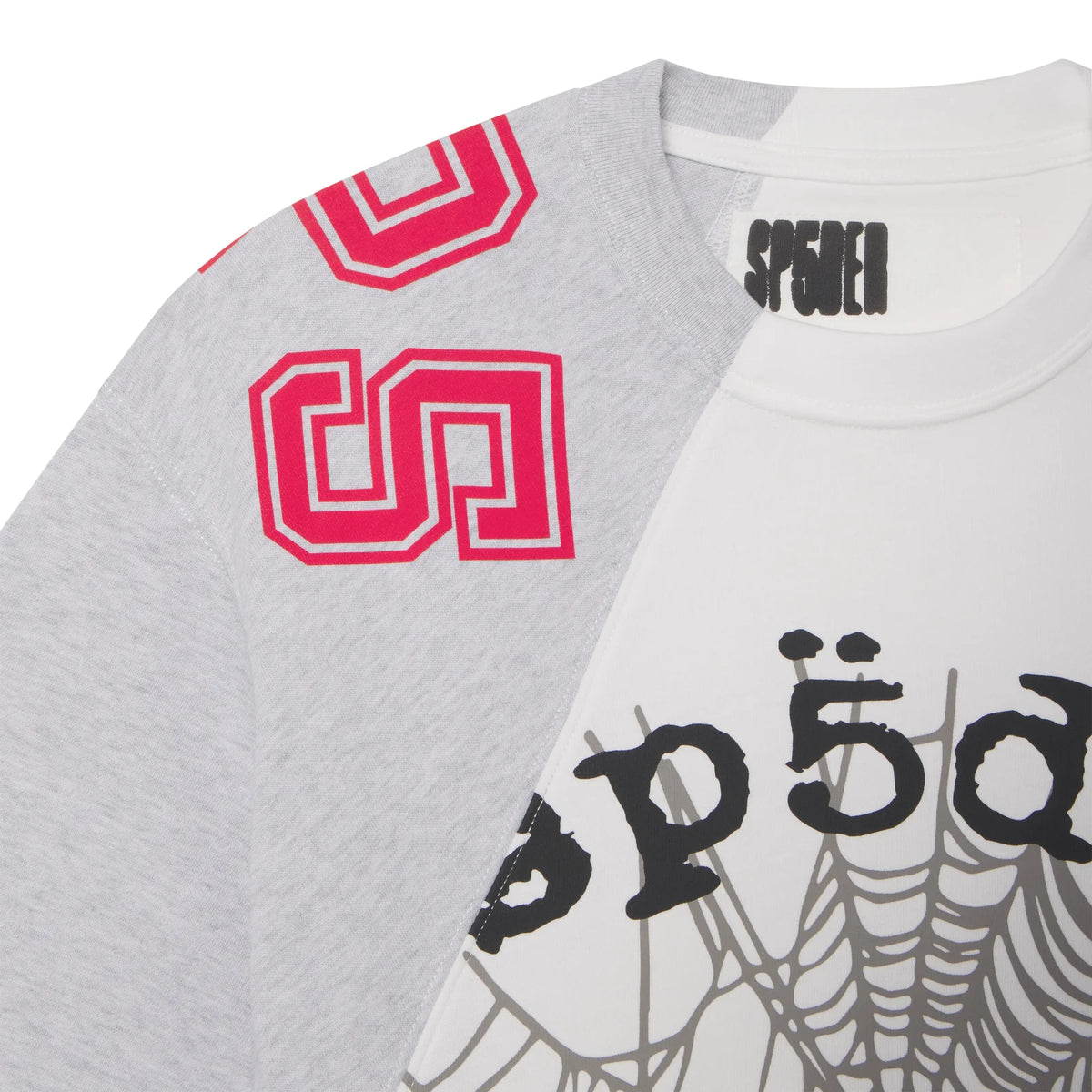 GREY ASYMMETRICAL 5 TEE