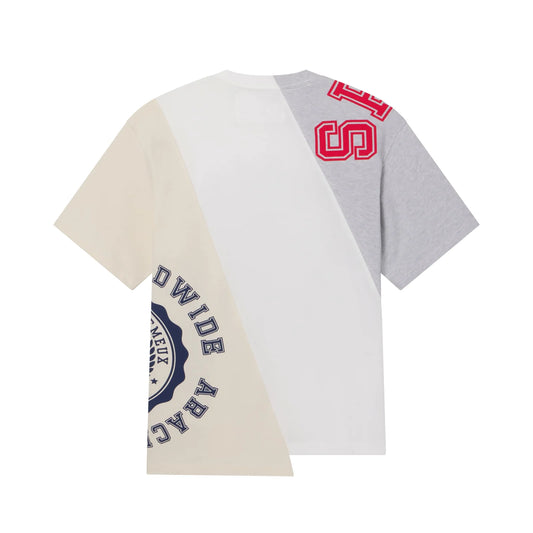 GREY ASYMMETRICAL 5 TEE