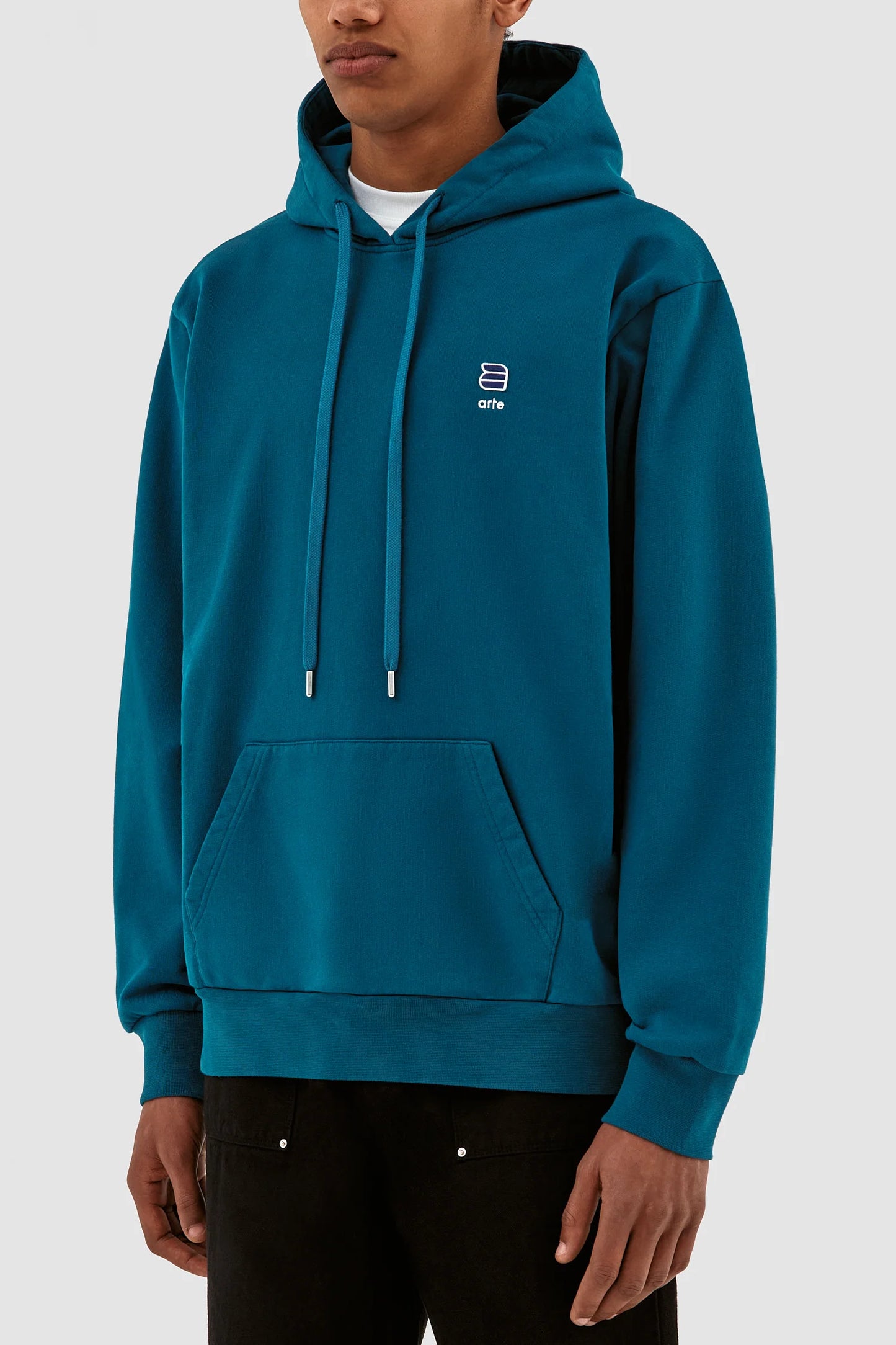 Harmon A Logo Hoodie - Lagoon Blue