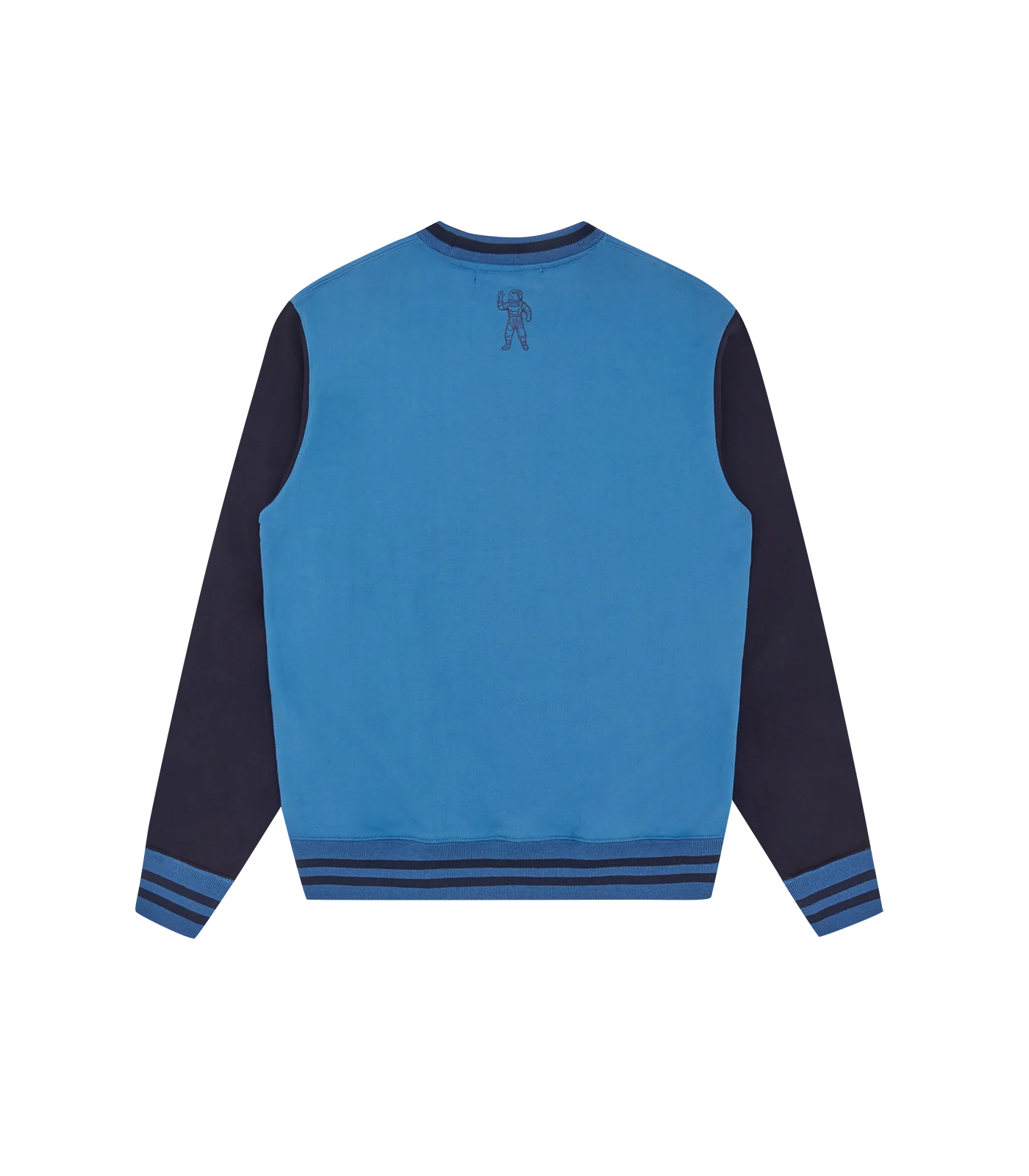 SERIF LOGO COLOURBLOCK CREWNECK - BLUE/NAVY