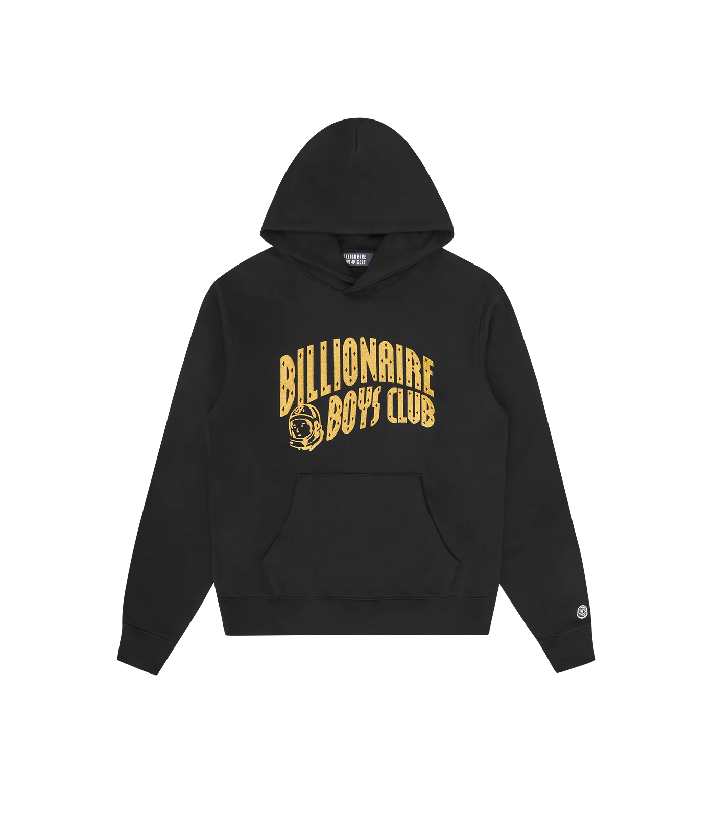 GLITTER ARCH LOGO POPOVER HOOD - BLACK/GOLD