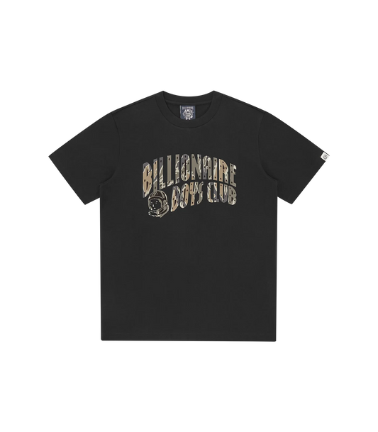 CAMO ARCH LOGO T-SHIRT - BLACK