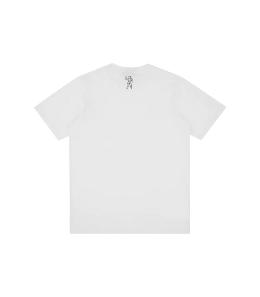 DISTORTED ARCH LOGO T-SHIRT - WHITE