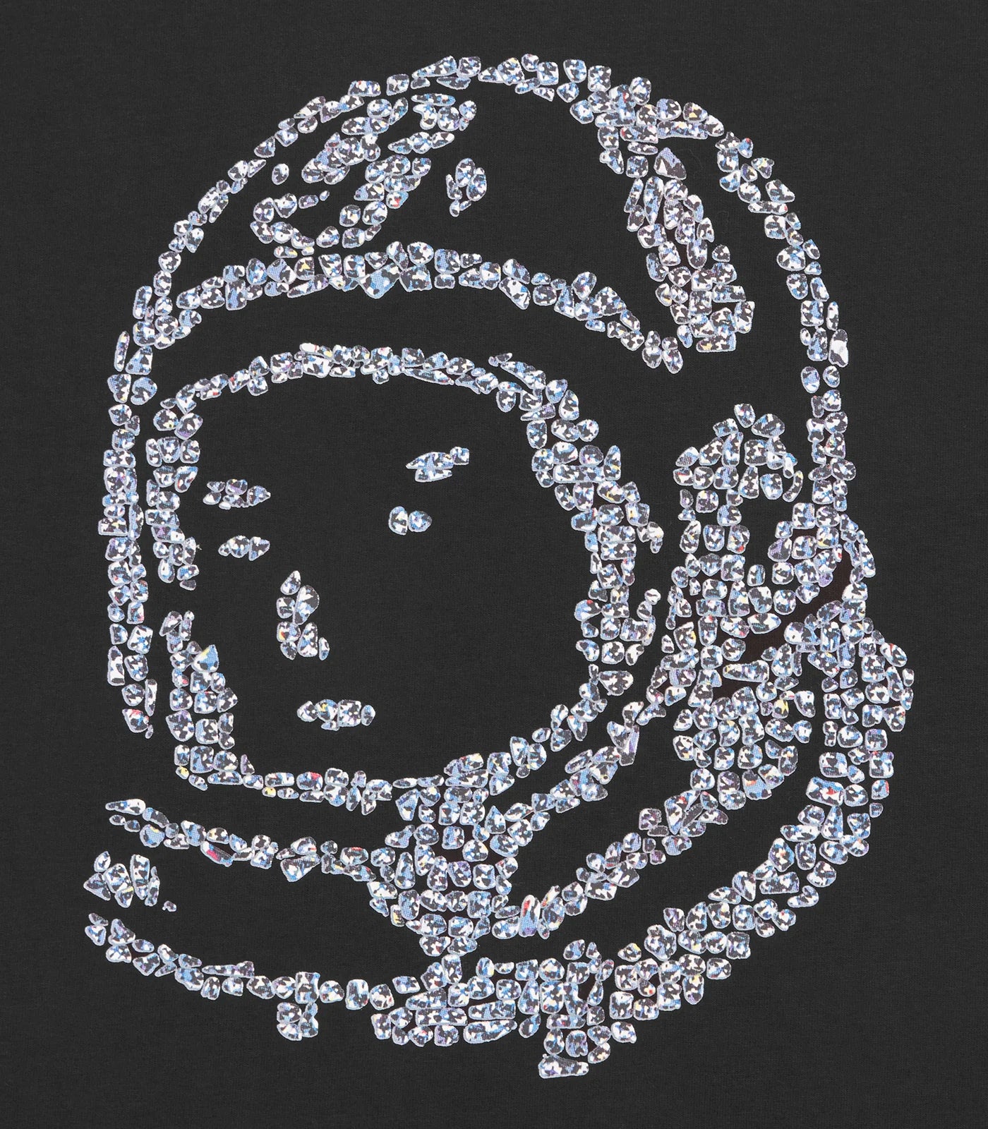 GEM STONE ASTRO T-SHIRT - BLACK