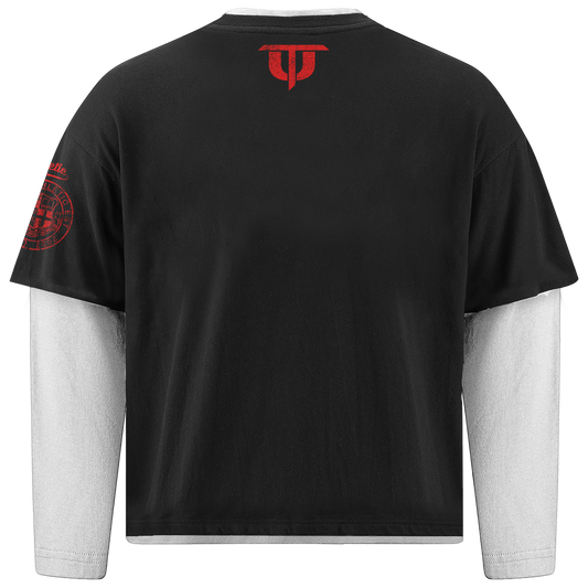 Athletic Pulse Layered Tee - Black