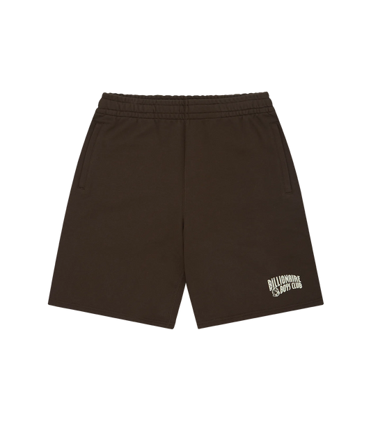 SMALL ARCH LOGO SHORTS - BROWN