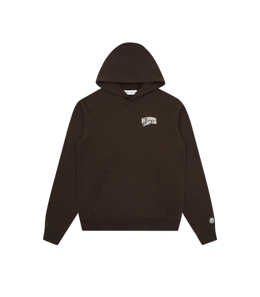 SMALL ARCH LOGO POPOVER HOOD - BROWN