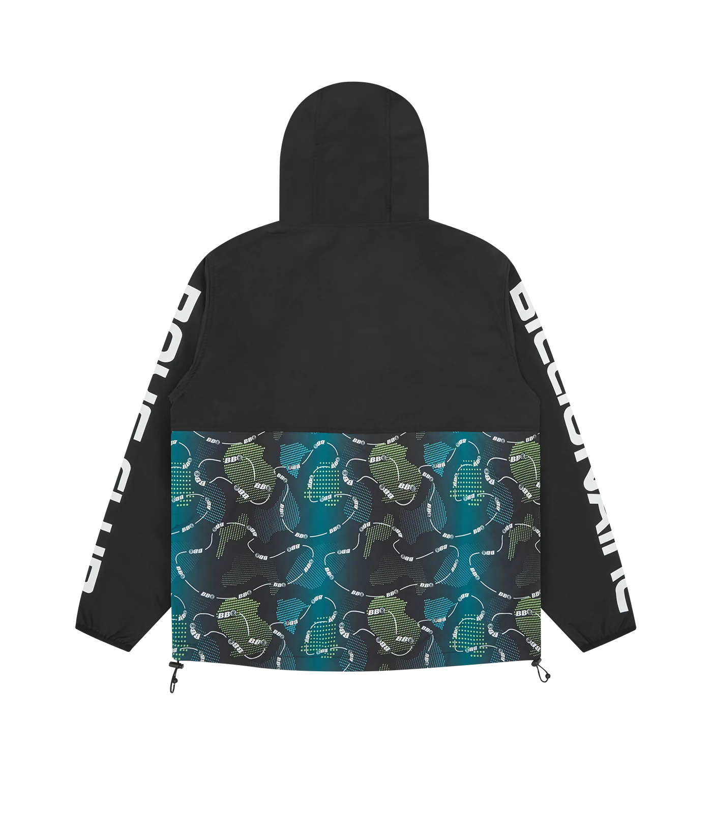 BB ASTRO CAMO PANEL WINDBREAKER - BLACK