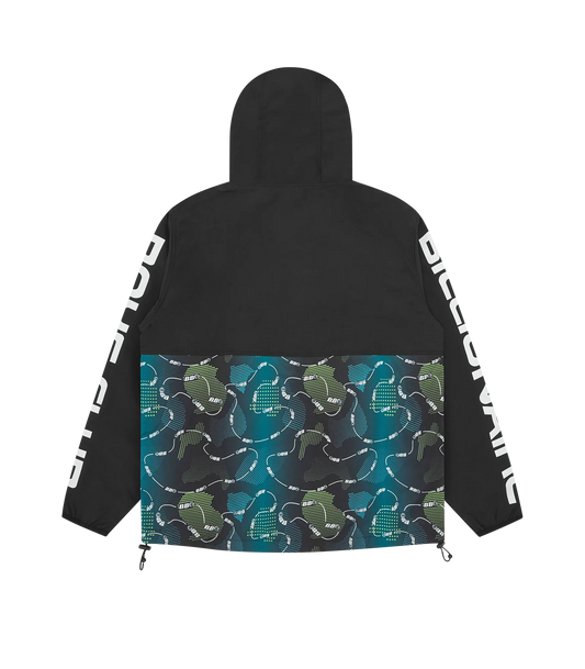 BB ASTRO CAMO PANEL WINDBREAKER - BLACK