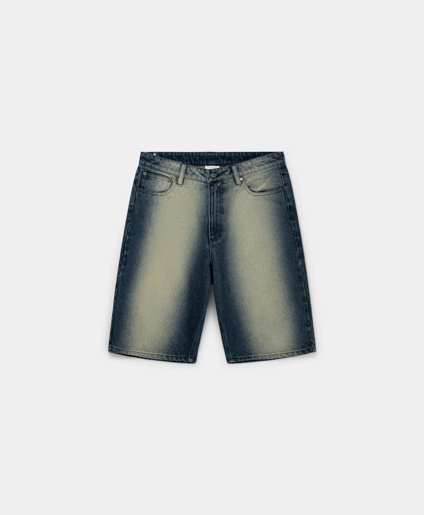 Bleached Denim Blue Shorts