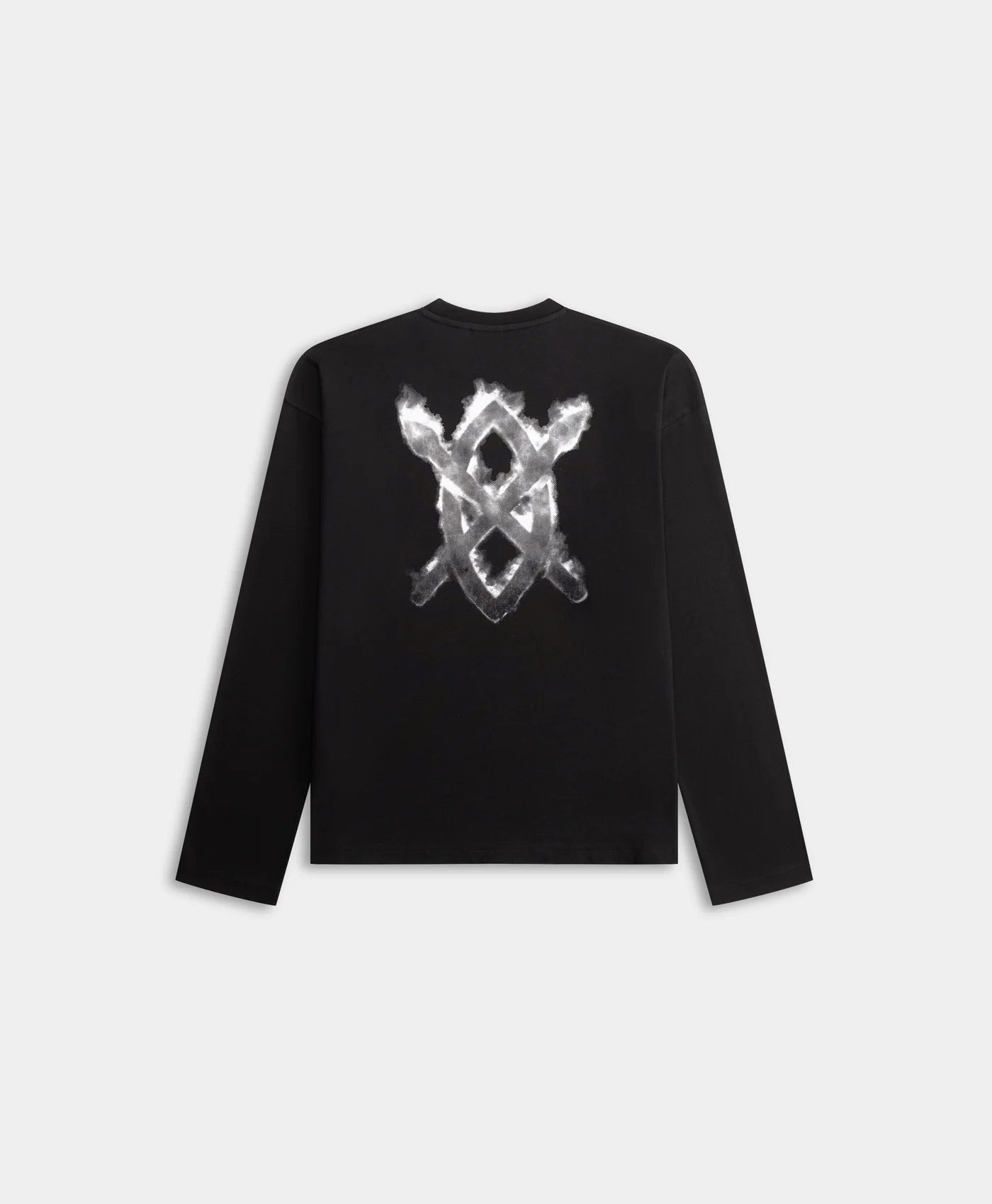 Black Burning Shield LS T-Shirt