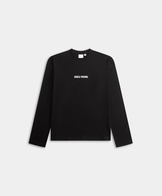 Black Burning Shield LS T-Shirt
