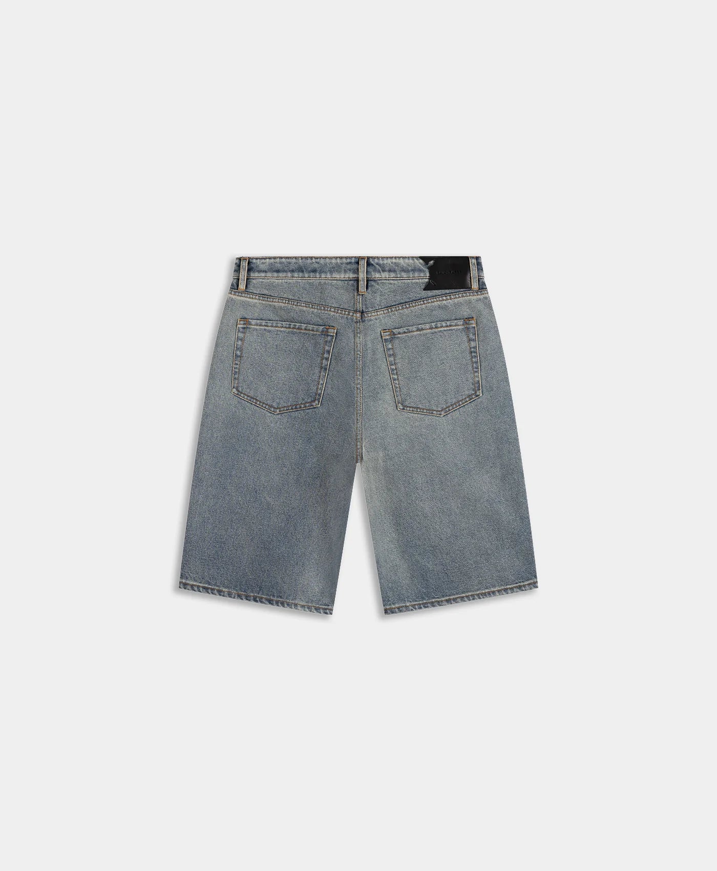 Denim Compact Shield Embroidery Denim Shorts