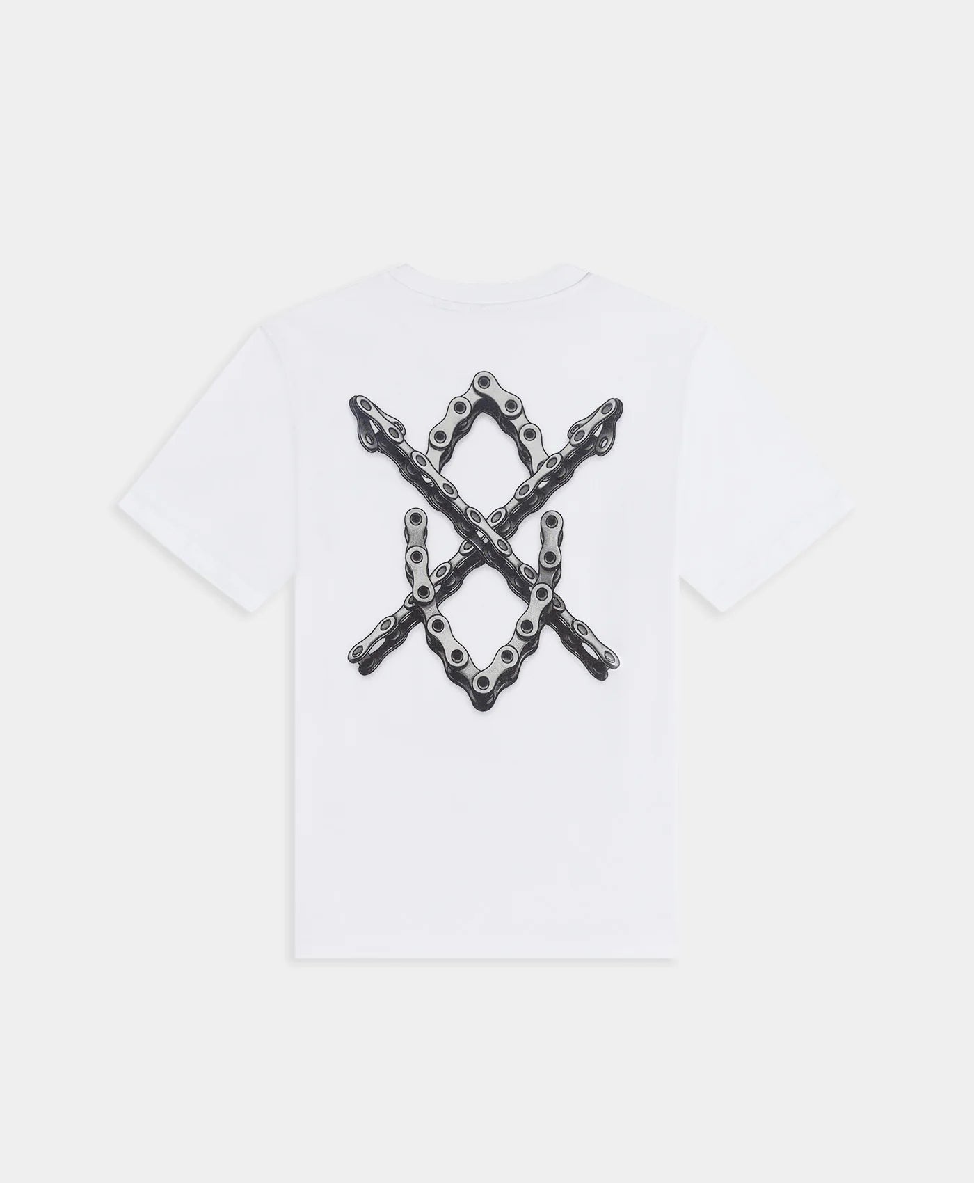 White Chain Shield T-Shirt