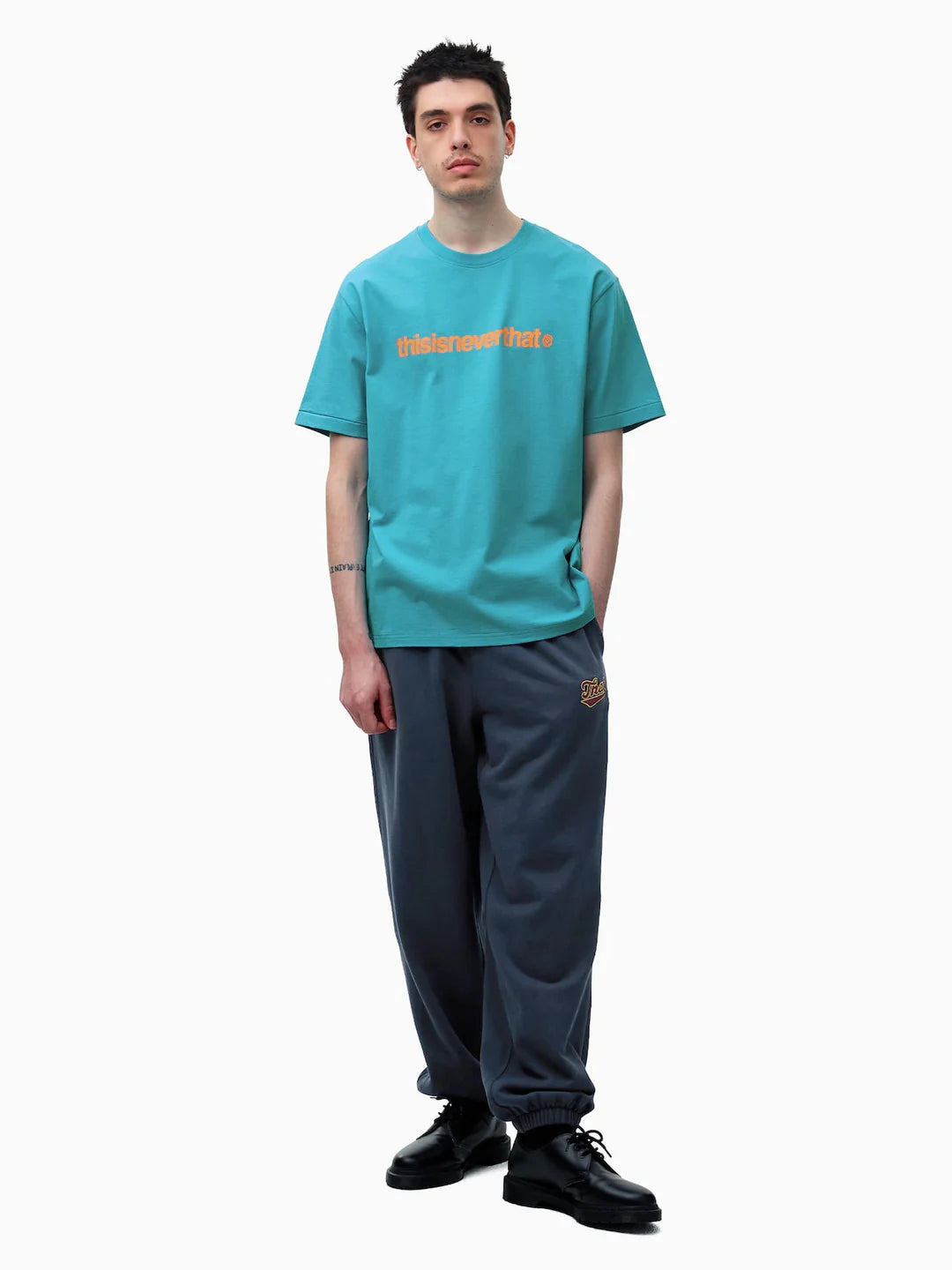 Cracked T-Logo Tee Teal