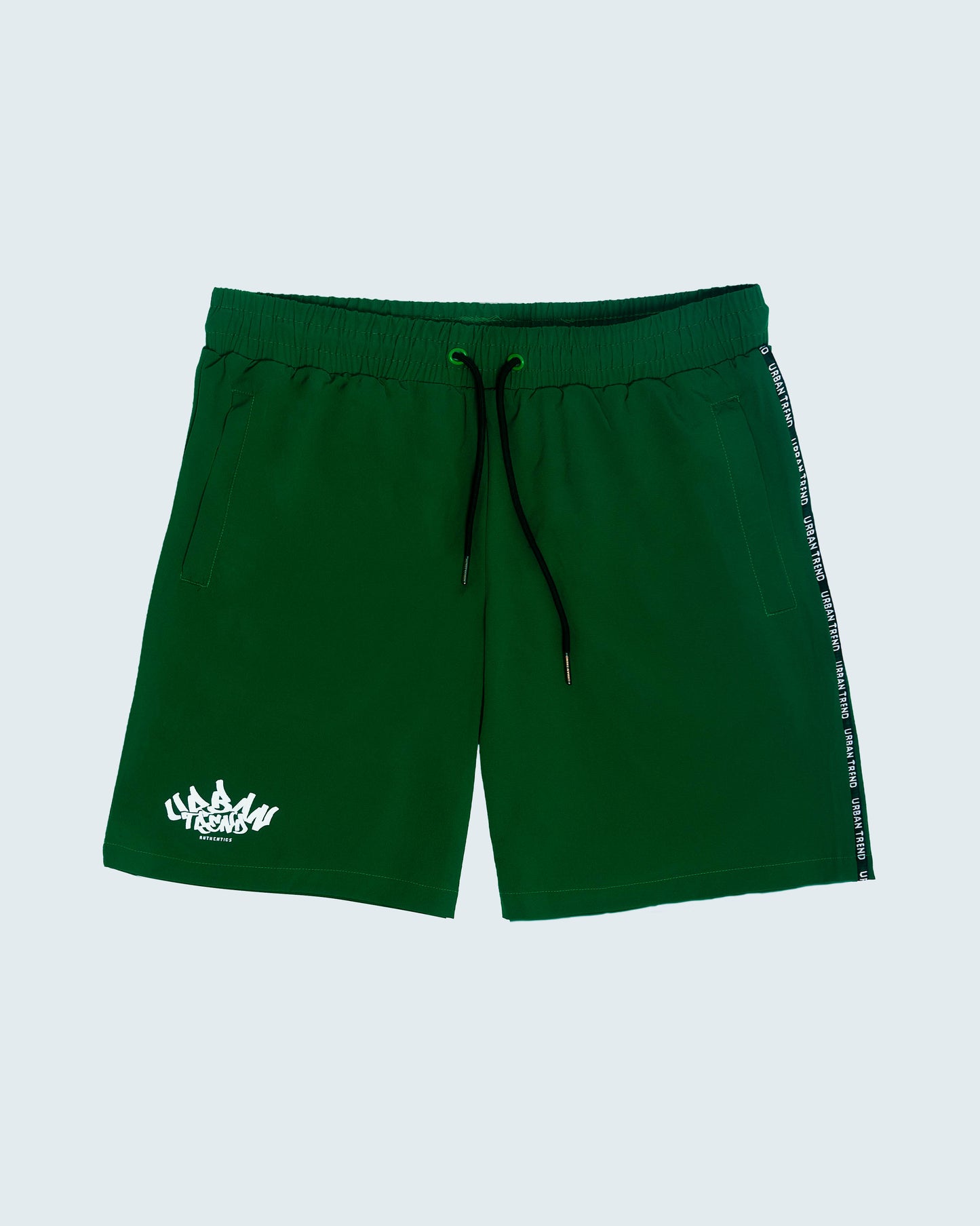 Green Graffiti Logo Print Short