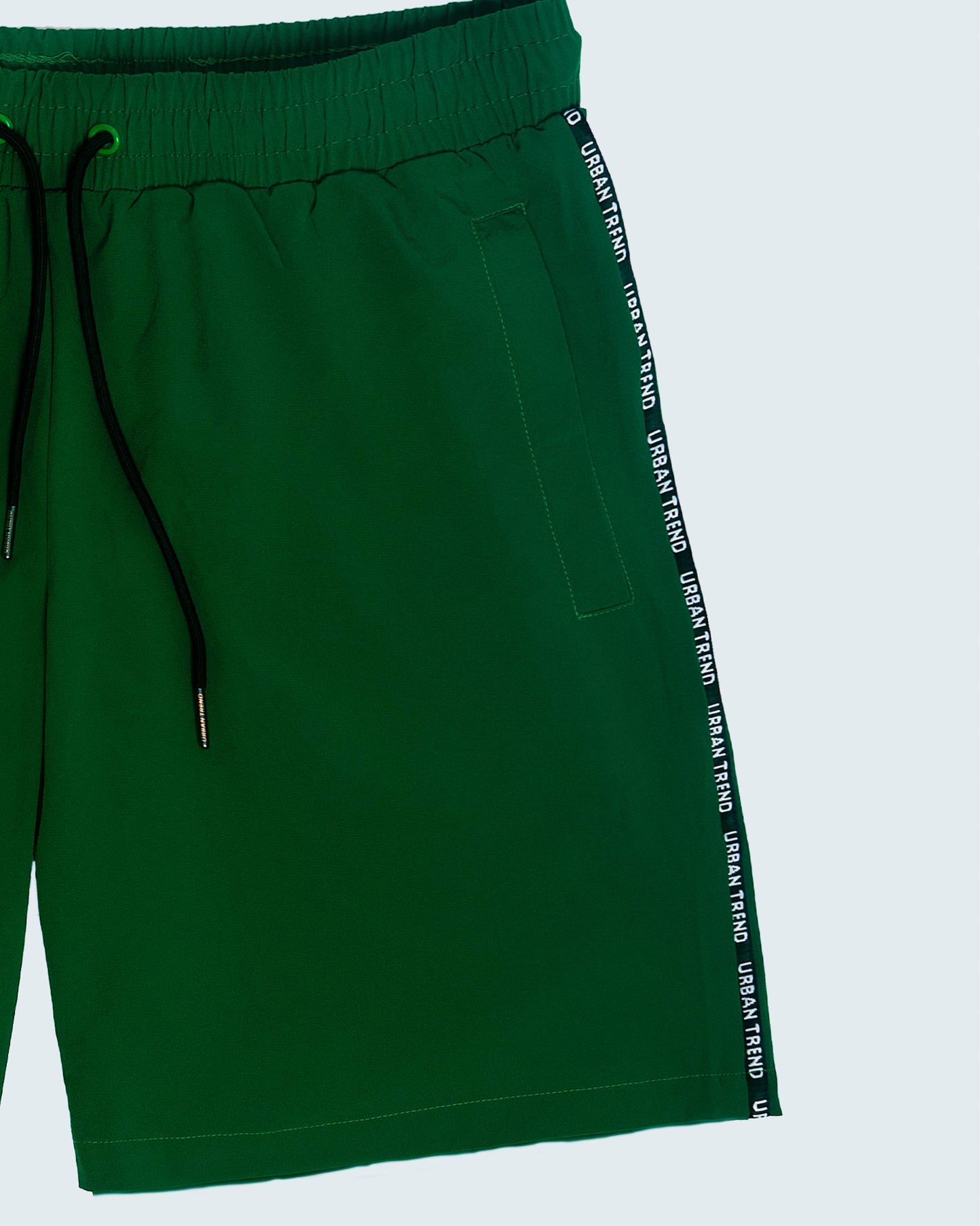 Green Graffiti Logo Print Short