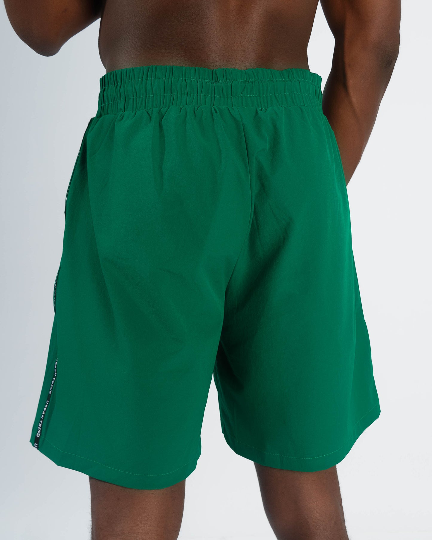 Green Graffiti Logo Print Short