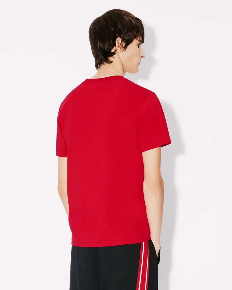 'YEAR OF THE DRAGON' EMBROIDERED SLIM T-SHIRT - RED