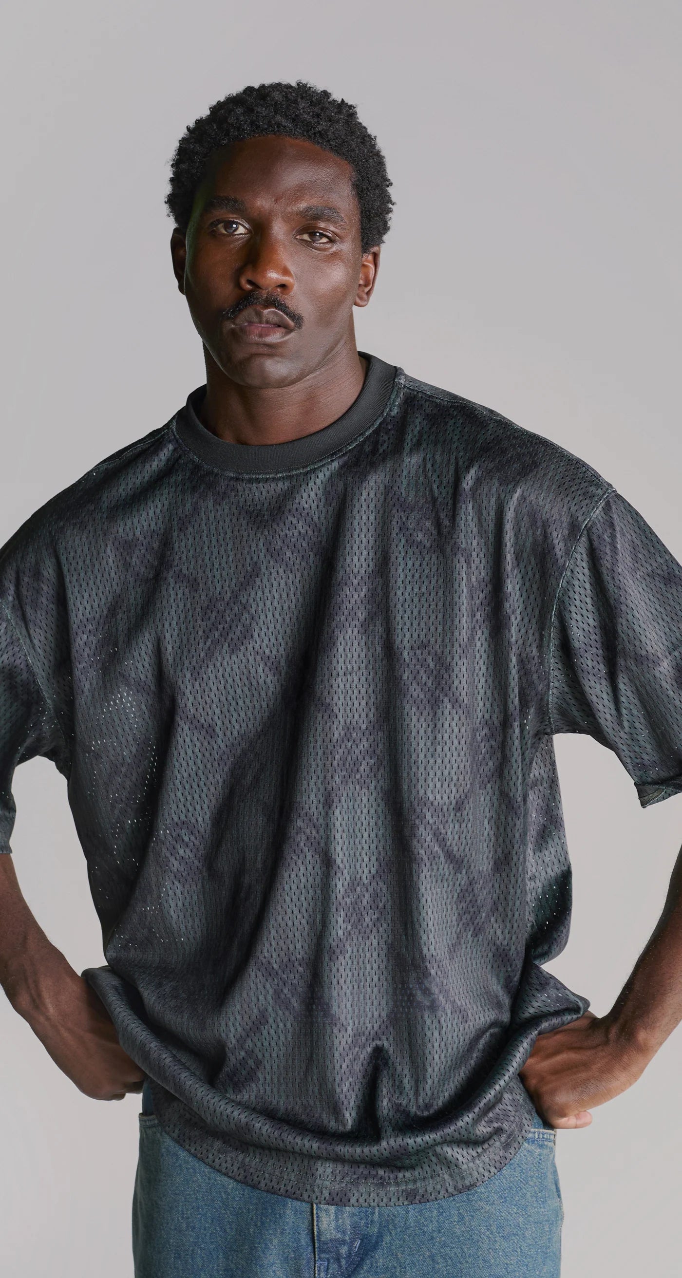 Rosin Green Matchstick Mesh T-Shirt