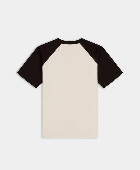 Boxy Mole Contrast Sleeve Raglan T-Shirt