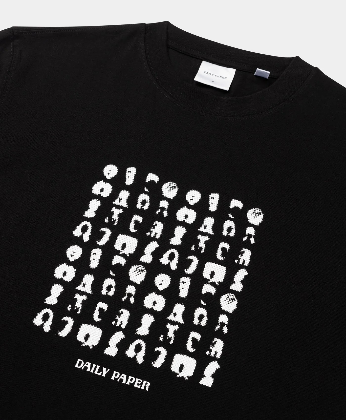 Black Hair Grid T-Shirt