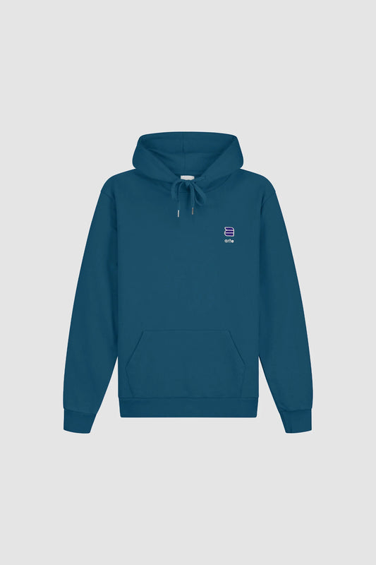 Harmon A Logo Hoodie - Lagoon Blue