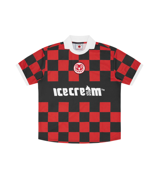 TEAM ICECREAM FOOTBALL SHIRT - RED CHECK