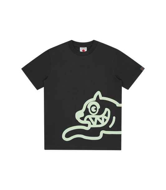 JUMBO RUNNING DOG T-SHIRT - BLACK