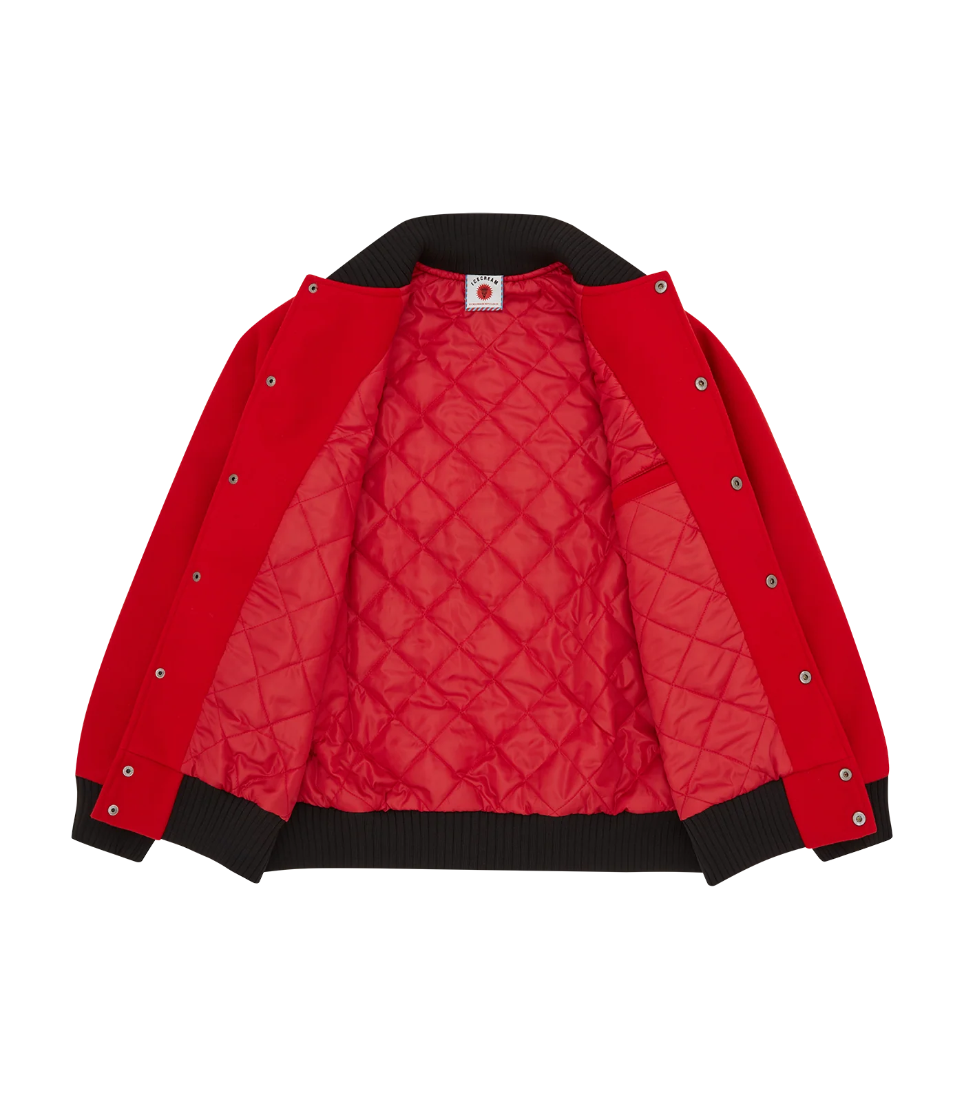 BULLDOG VARSITY JACKET - RED