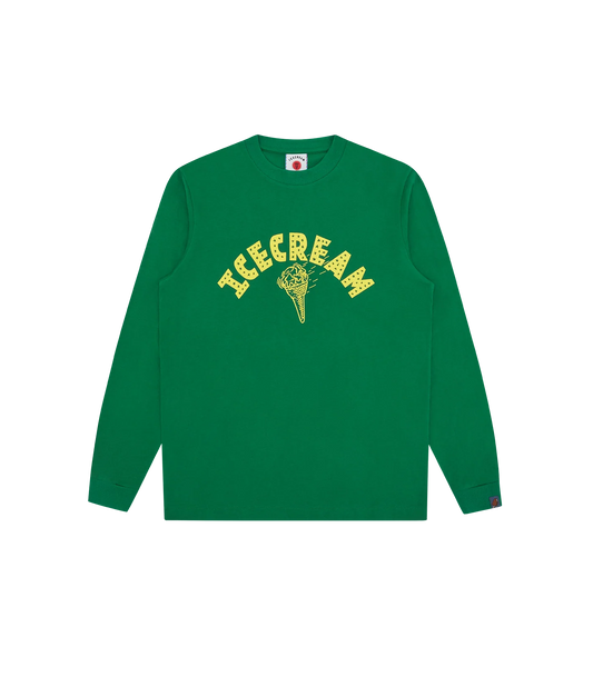 ICECREAM CONE L/S T-SHIRT - GREEN