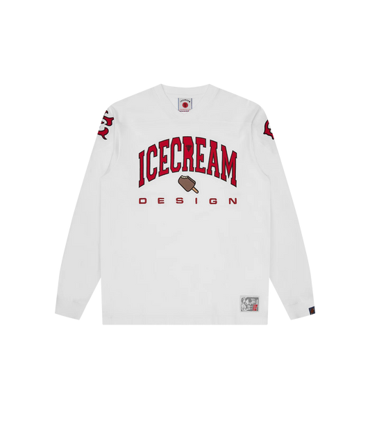 ICECREAM DESIGN L/S T-SHIRT - WHITE