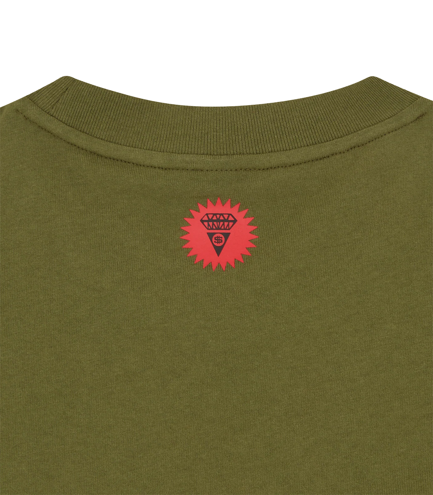 SPRAY PAINT RUNNING DOG T-SHIRT - GREEN