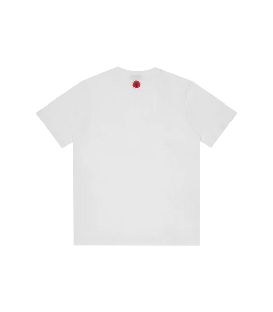 SPRAY PAINT RUNNING DOG T-SHIRT - WHITE