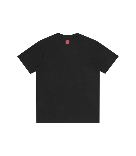 CRYSTAL RUNNING DOG T-SHIRT - BLACK