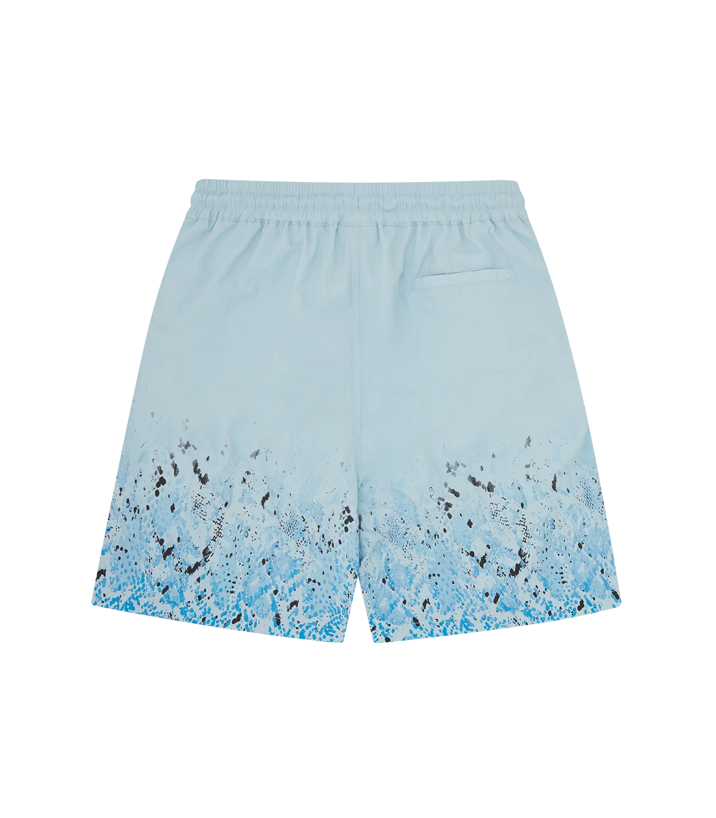 GRADIENT SNAKESKIN RUNNING DOG SWIM SHORTS - BLUE