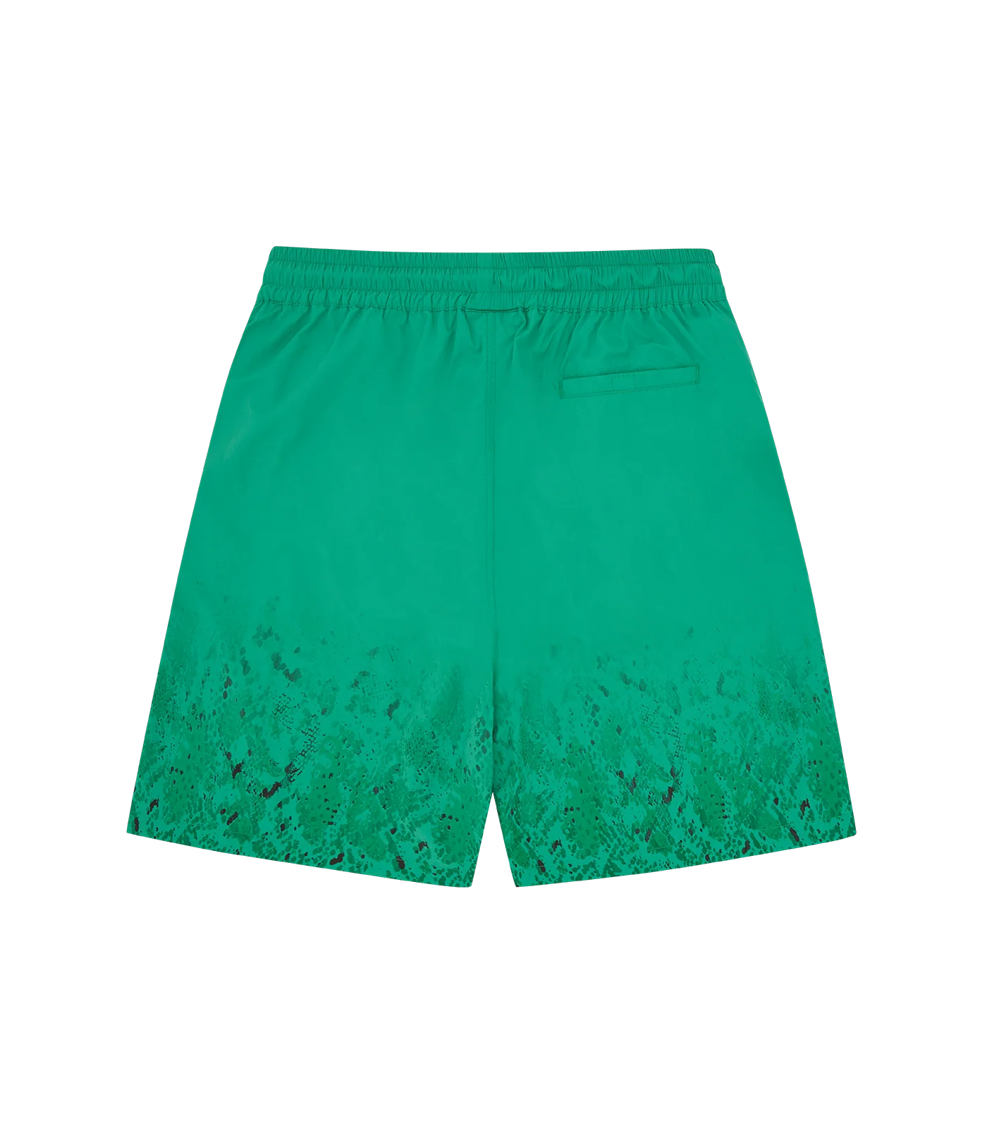 GRADIENT SNAKESKIN RUNNING DOG SWIM SHORTS - GREEN