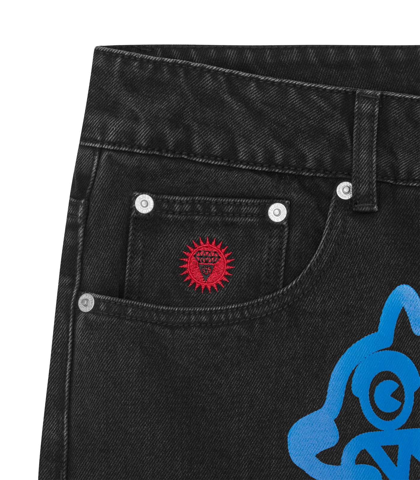 RUNNING DOG DENIM PANT - BLACK