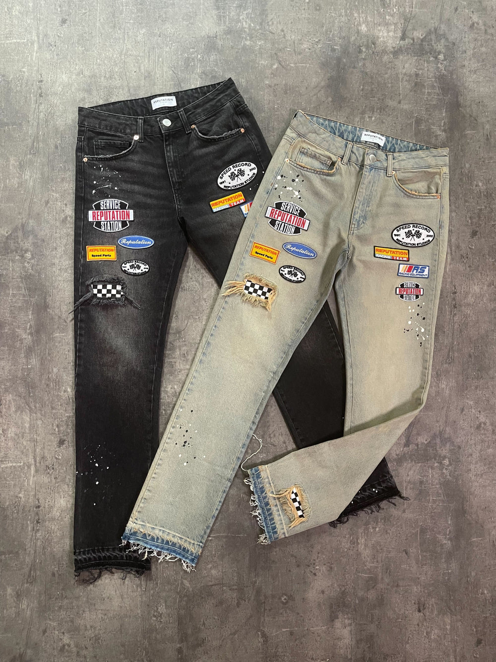 RACING DENIM - CREAM WASH