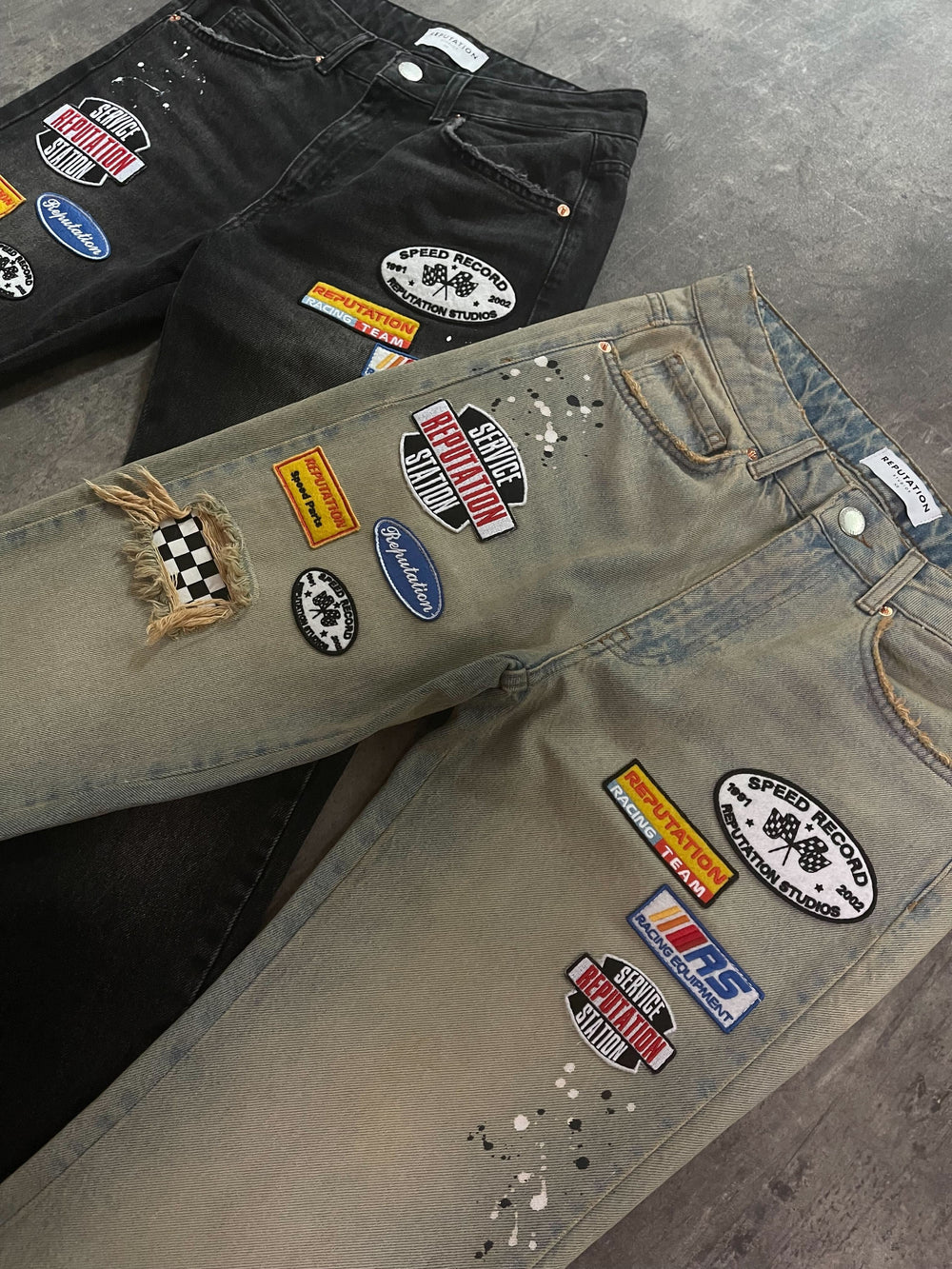 RACING DENIM - CREAM WASH