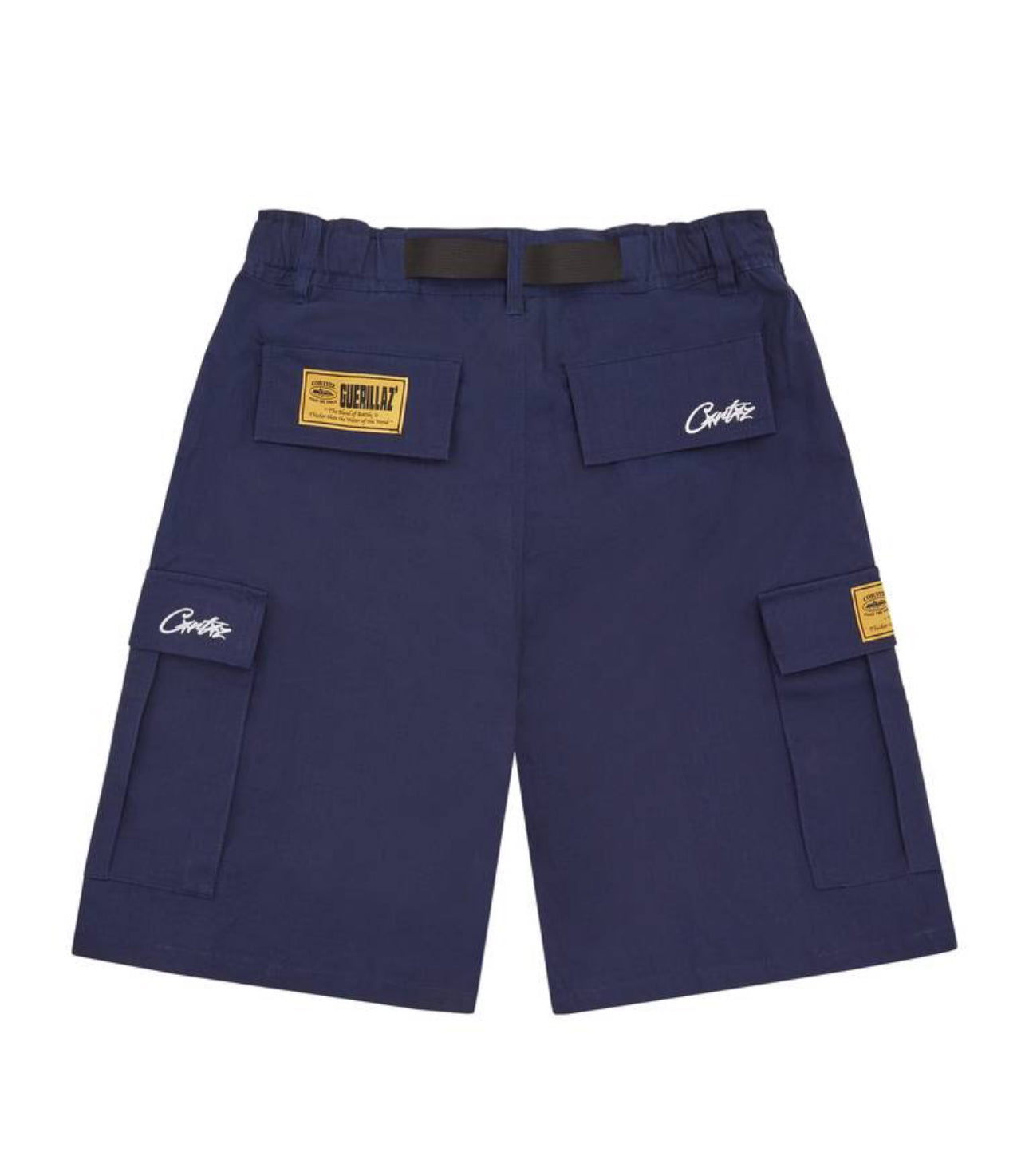 Corteiz Alcatraz Cargo Shorts Navy