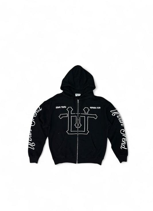 Urban Edge Zip-Up Hoodie Set