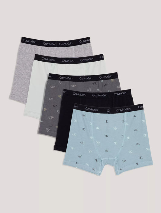 Boys Cotton Stretch 5-Pack Boxer Brief