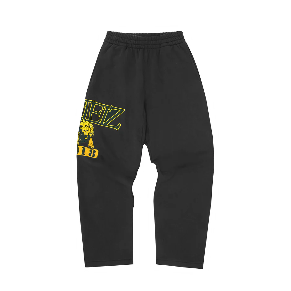LION VARSITY OPEN HEM PANT [BLACK]