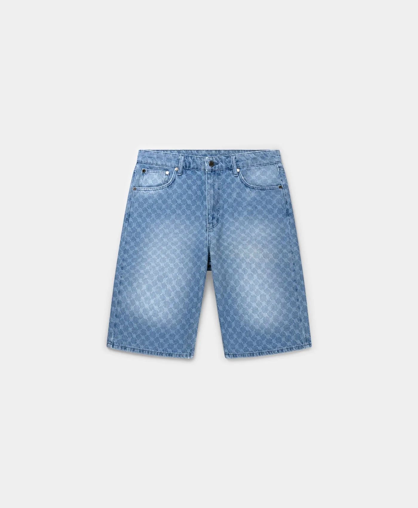 Blue Monogram Denim Shorts