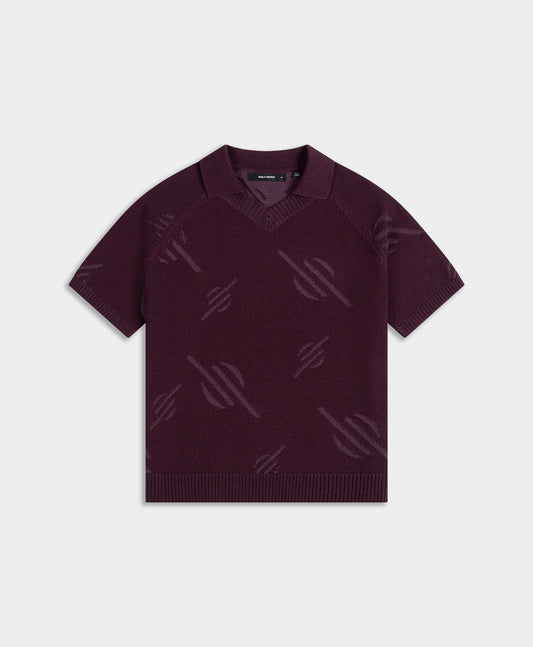 Potent Purple Monogram Polo Knit
