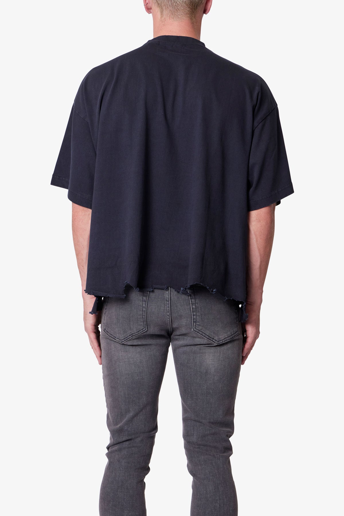MOTH EATEN CROPPED TEE